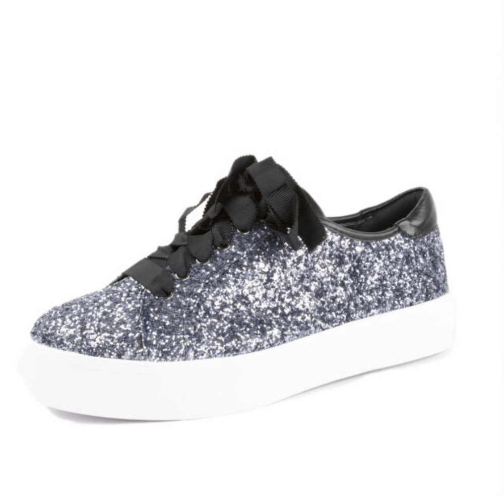 Rebecca Minkoff Women's Saxon Glitter Sneakers